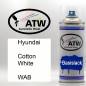 Preview: Hyundai, Cotton White, WAB: 400ml Sprühdose, von ATW Autoteile West.